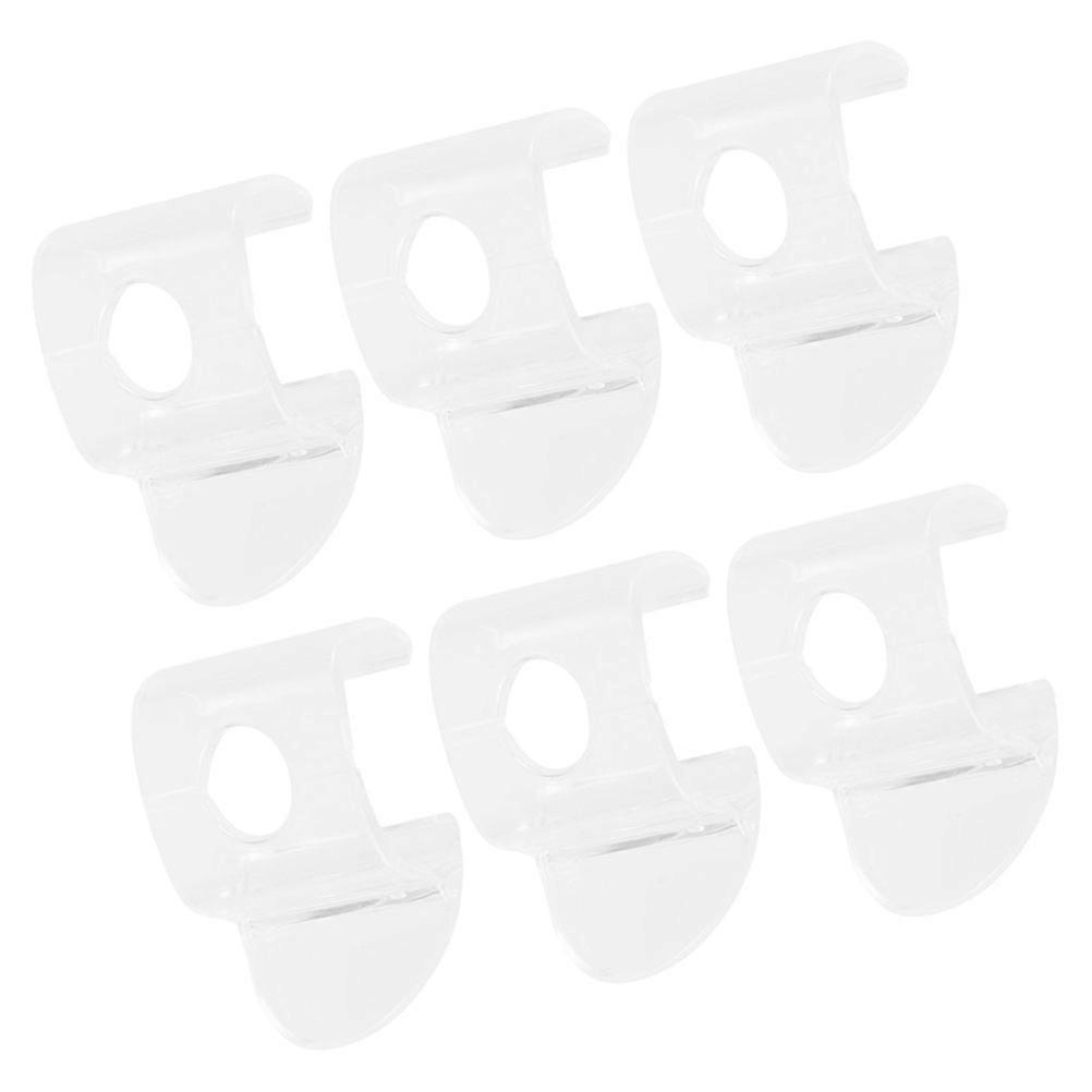 Roller Shade Handle Transparent Plastic for Home Improvement DIY Enthusiasts 6Pcs