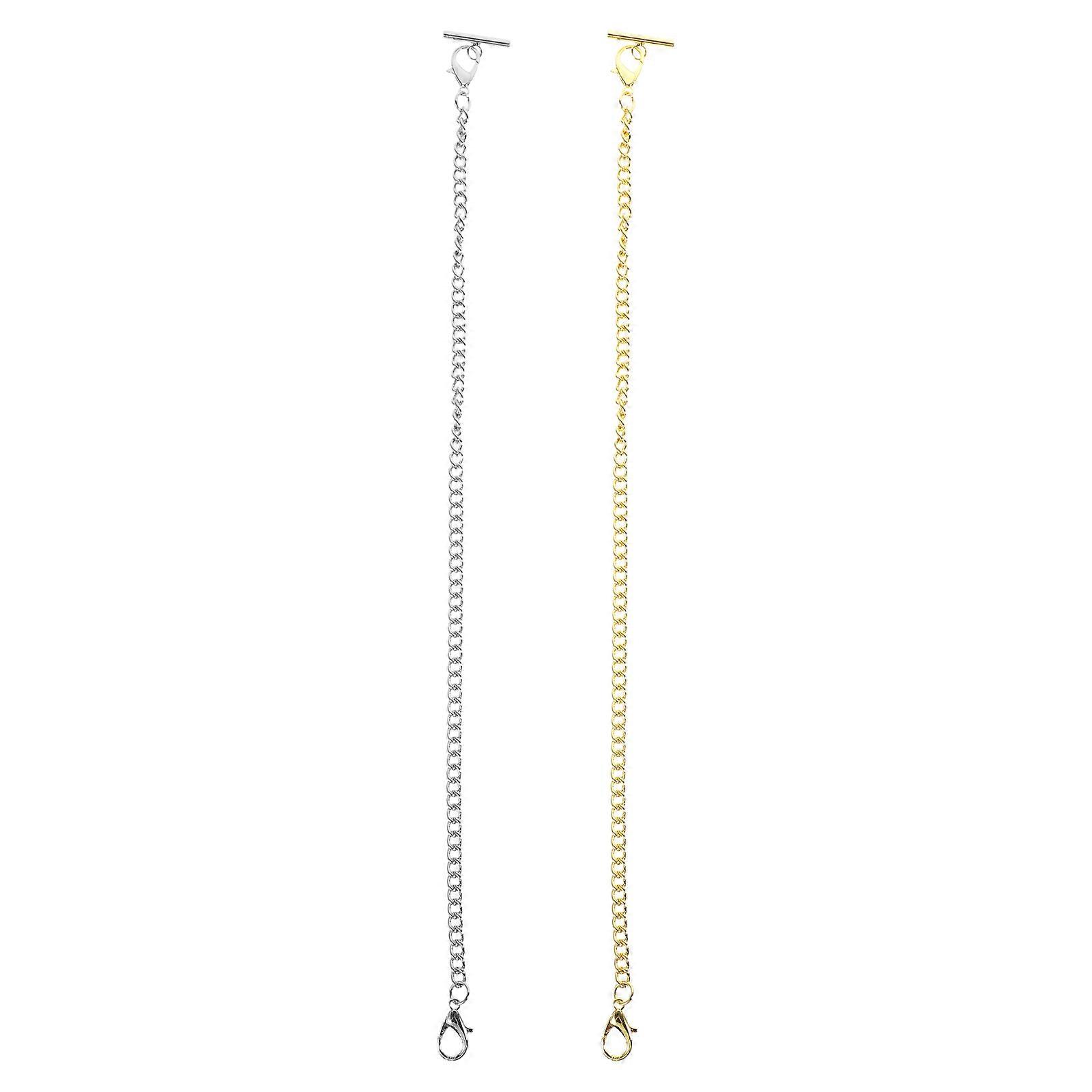 Decorative Metal Pant Chain Retro Daily Use Wallet Chain 2Pcs