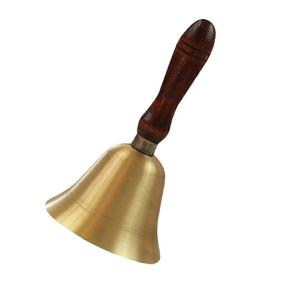 Portable Hand Bell with Crisp Loud Sound, Lightweight and Easy to Hold, Stylish Decorative Tabletop Shaking Bell for Party Celebrations, School and