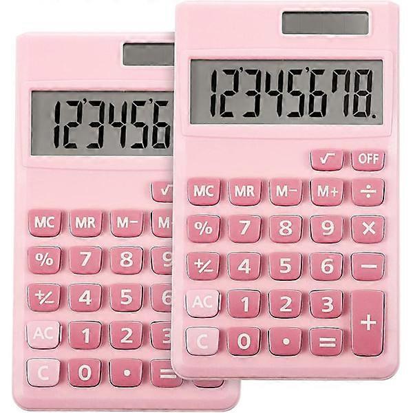 2 pieces basic standard calculators mini digital desktop calculators