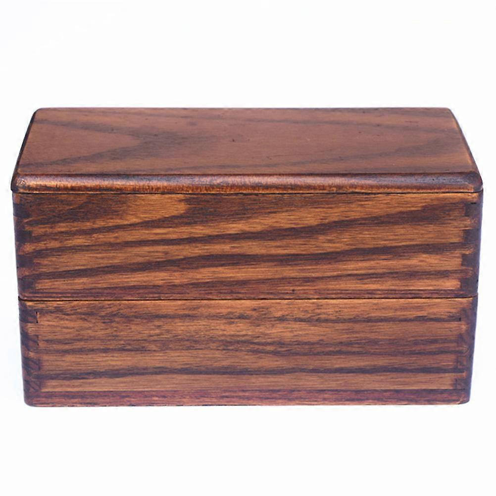 Practical Double Layer Lunch Box Bento Container For Students And Workers Multi-Purpose 1Pcs
