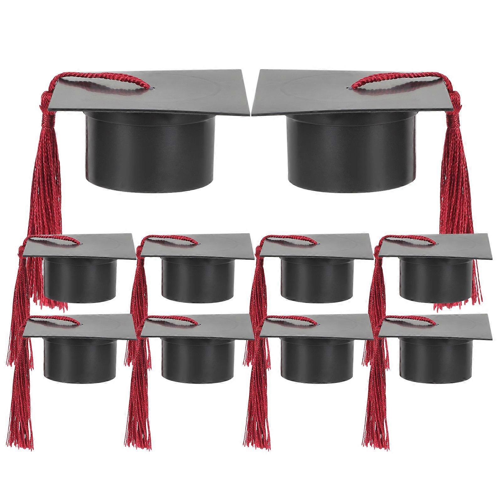 Multi Function Graduation Candy Box Cap Shaped Candy Boxes Paper Material Party Favors 10Pcs
