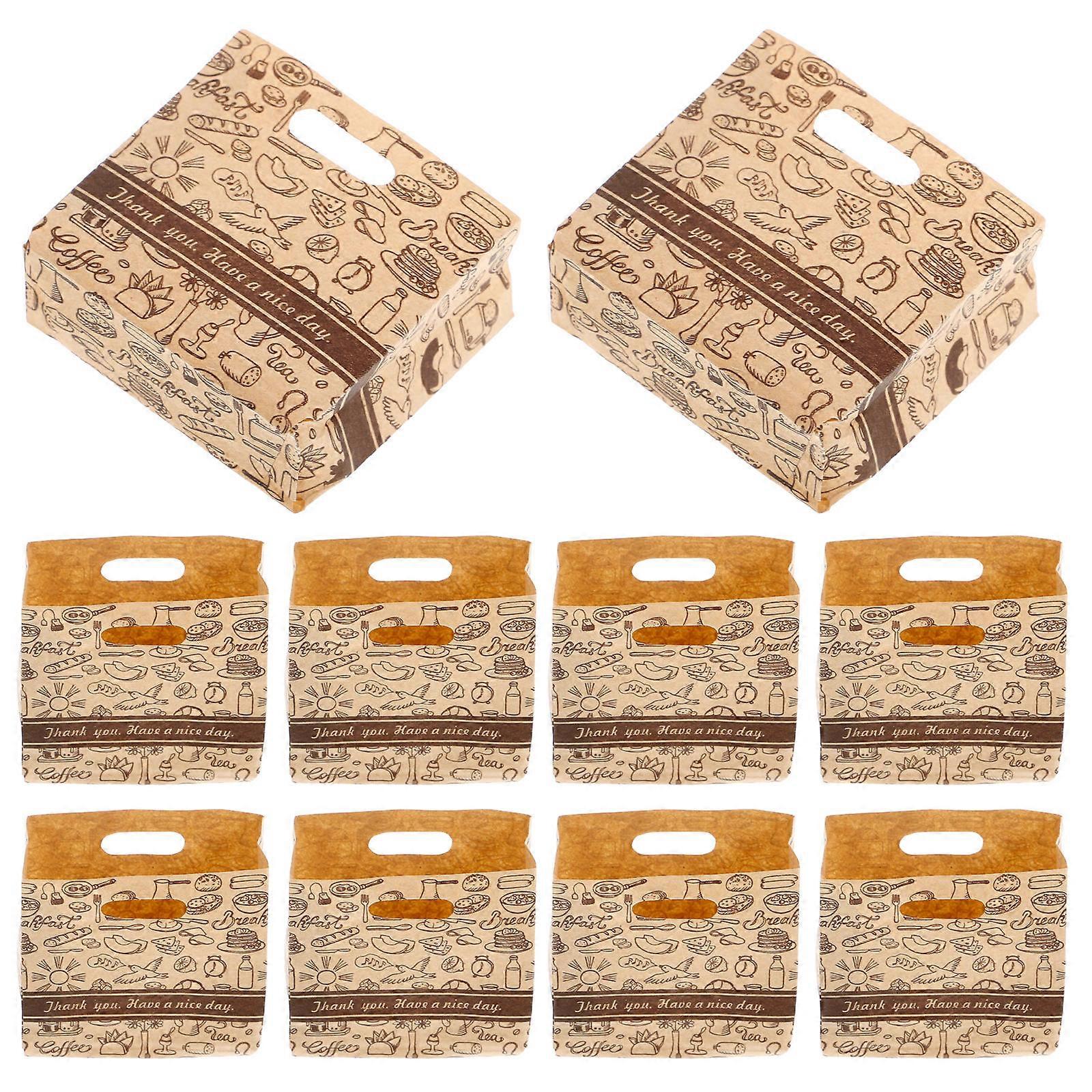 Mini Baking Bags Packaging Props For DIY Projects 4.00X3.70X1.80cm Multi 10Pcs