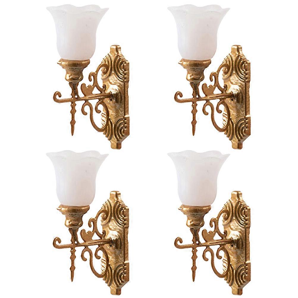 Mini Wall Lamps for Sand Table Decorative Use with 4Pcs Miniature Lights