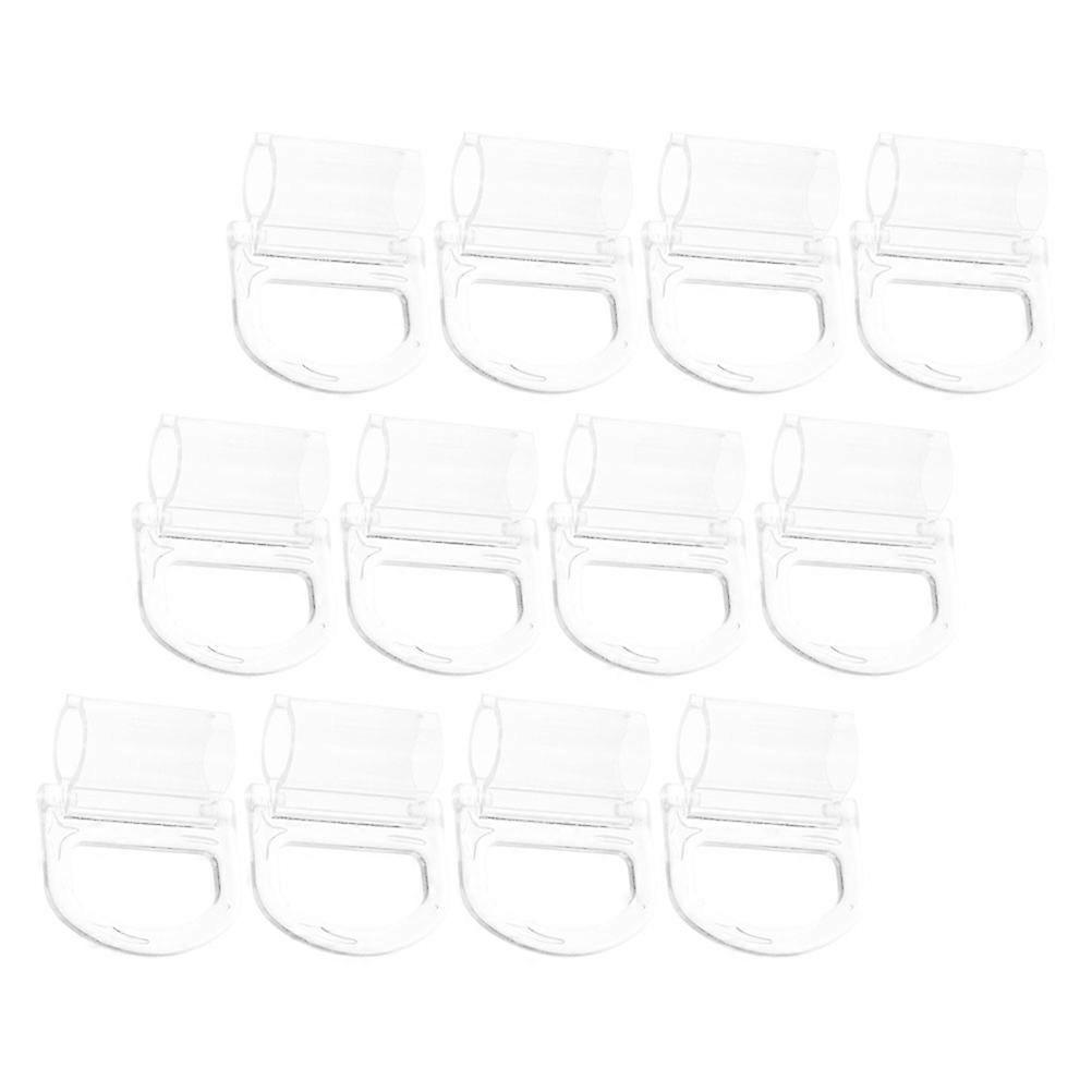 Transparent ABS Window Shade Pulls for Home Use Compatible with Roller Shades and Round Rods 12 Pieces