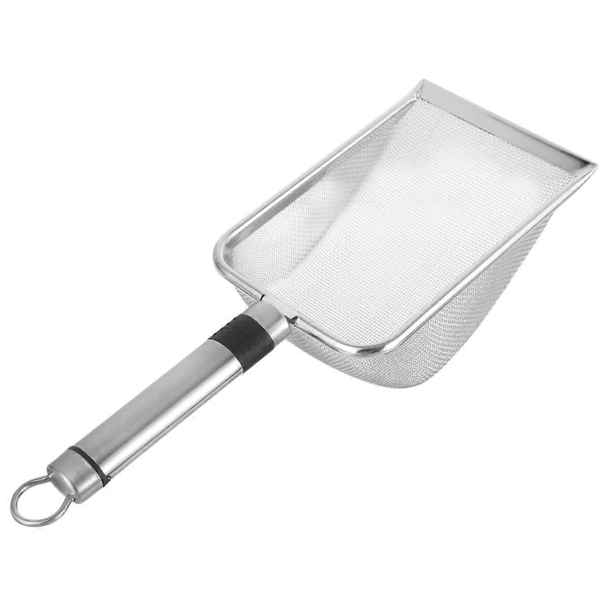 Reptile Litter Scoop Stainless Steel Fine Scoop For Terrariums Ergonomic Handle For Turtles Lizards Hamsters And More