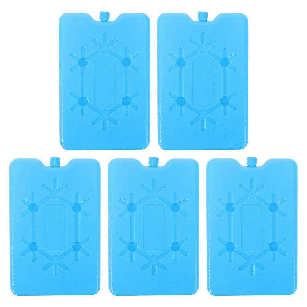 5pcs Reusable Ice Packs for Refrigerators, Freezer Blocks for Lunch Boxes, Travel & Cold Chain Transport with Efficient Cooling & Extended Duration