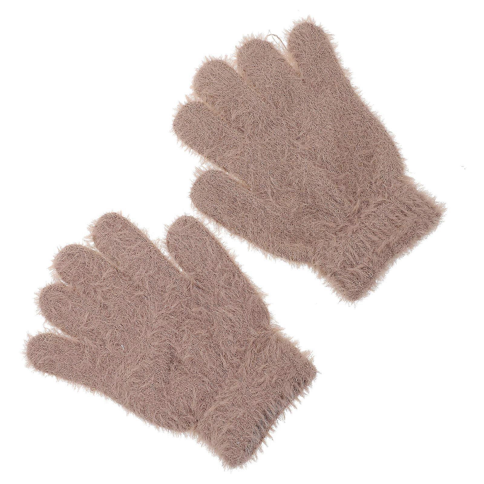 Winter Wool Mittens – Plush Warm Gloves for Boys, Soft & Skin Friendly for Outdoor Activities and Skiing