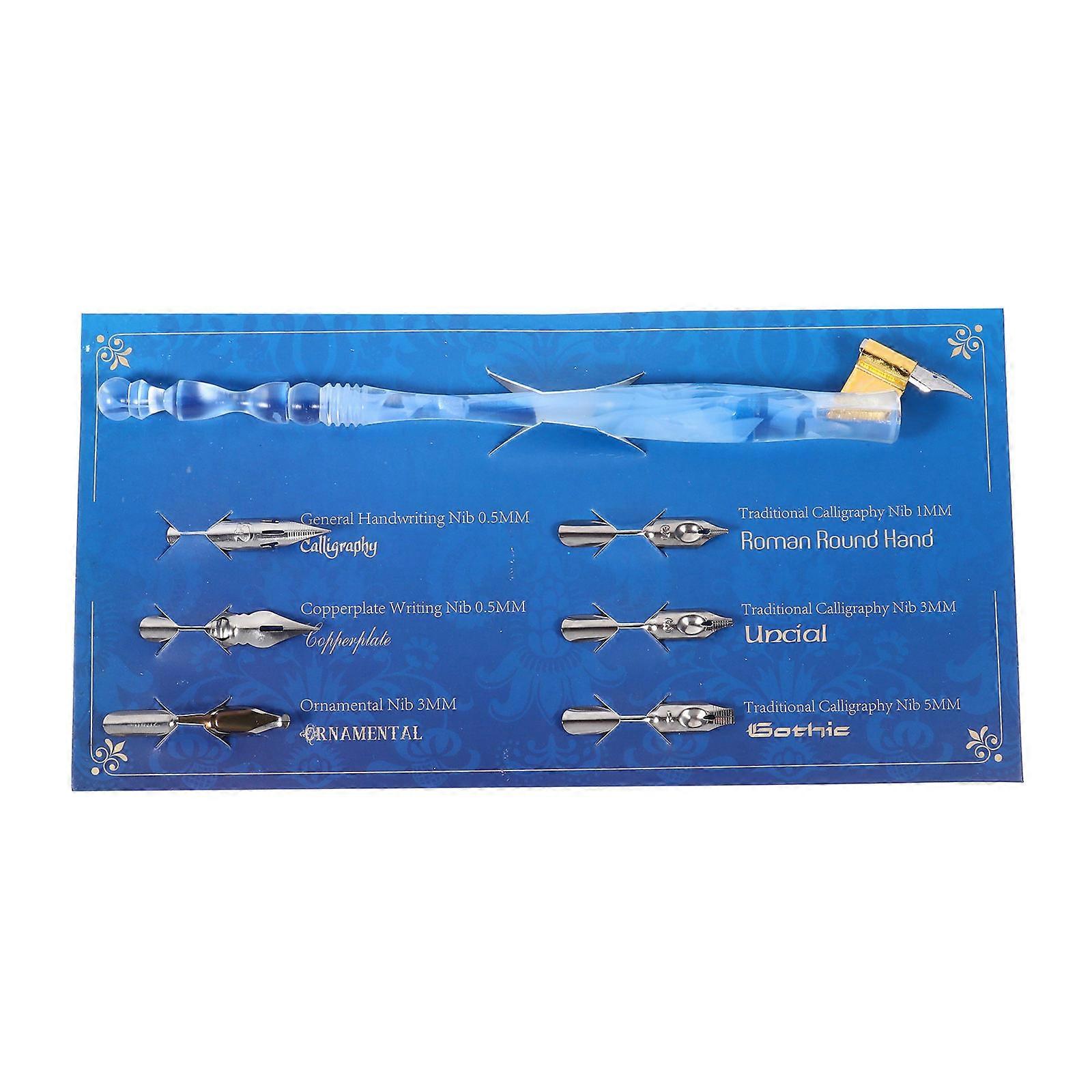 School Writing Supplies Vintage Dip Pen Set With Comfortable Handle And Replaceable Tips 1 Set