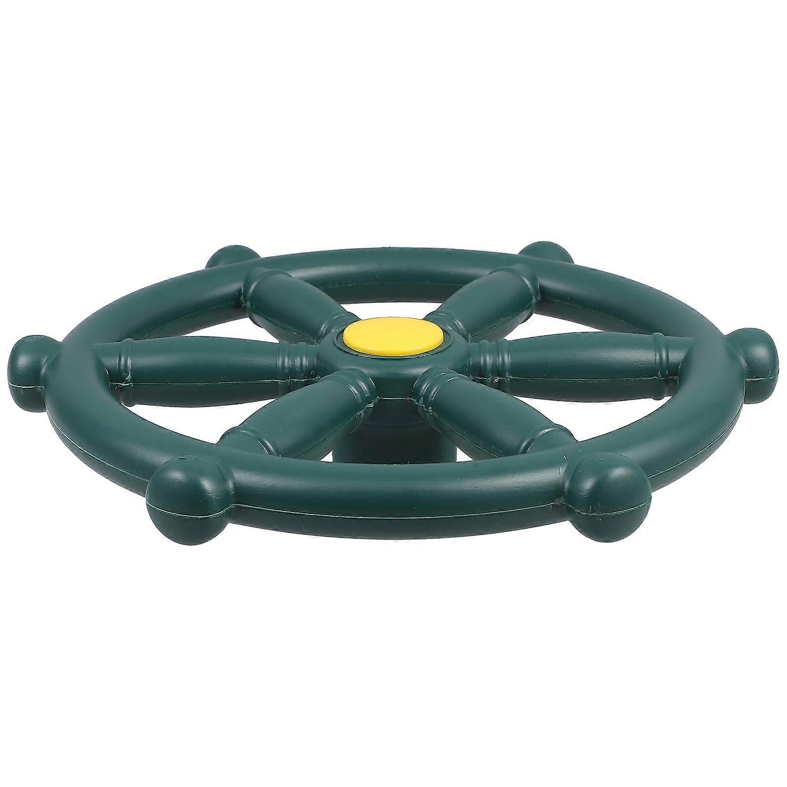 Backyard Playset Steering Wheel Outdoor Recreation Playground Accessory Green 1Set
