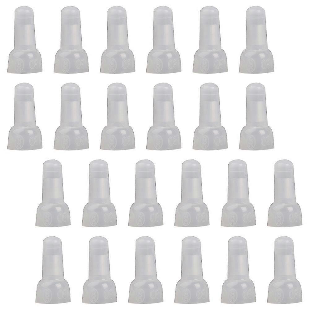 1000Pcs Closed End Crimp Connectors Wire Joiners For Electrical Appliances DIY Projects White Nylon Material