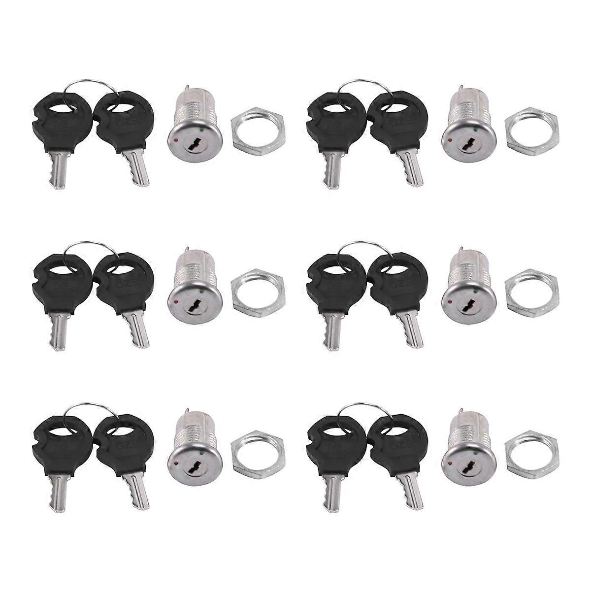 6X on Off Two Terminals Keyswitch Keylock Switch W Keys