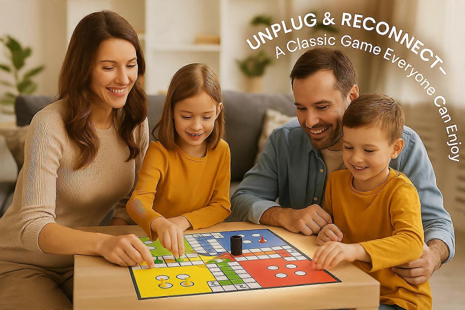 A2Z 4 Kids Classic Ludo Board Game - Colorful Folding Board For 2-4 Players, Portable Family Game For Kids Ages 6+, With Dice Cup & Pieces 7 thumbnail image