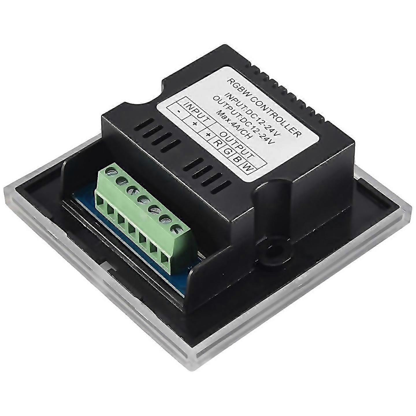 Dc12v24v Rgb Rgbw Wall Mounted Touch Panel Controller Glass Panel Dimmer Switch Controller For Le