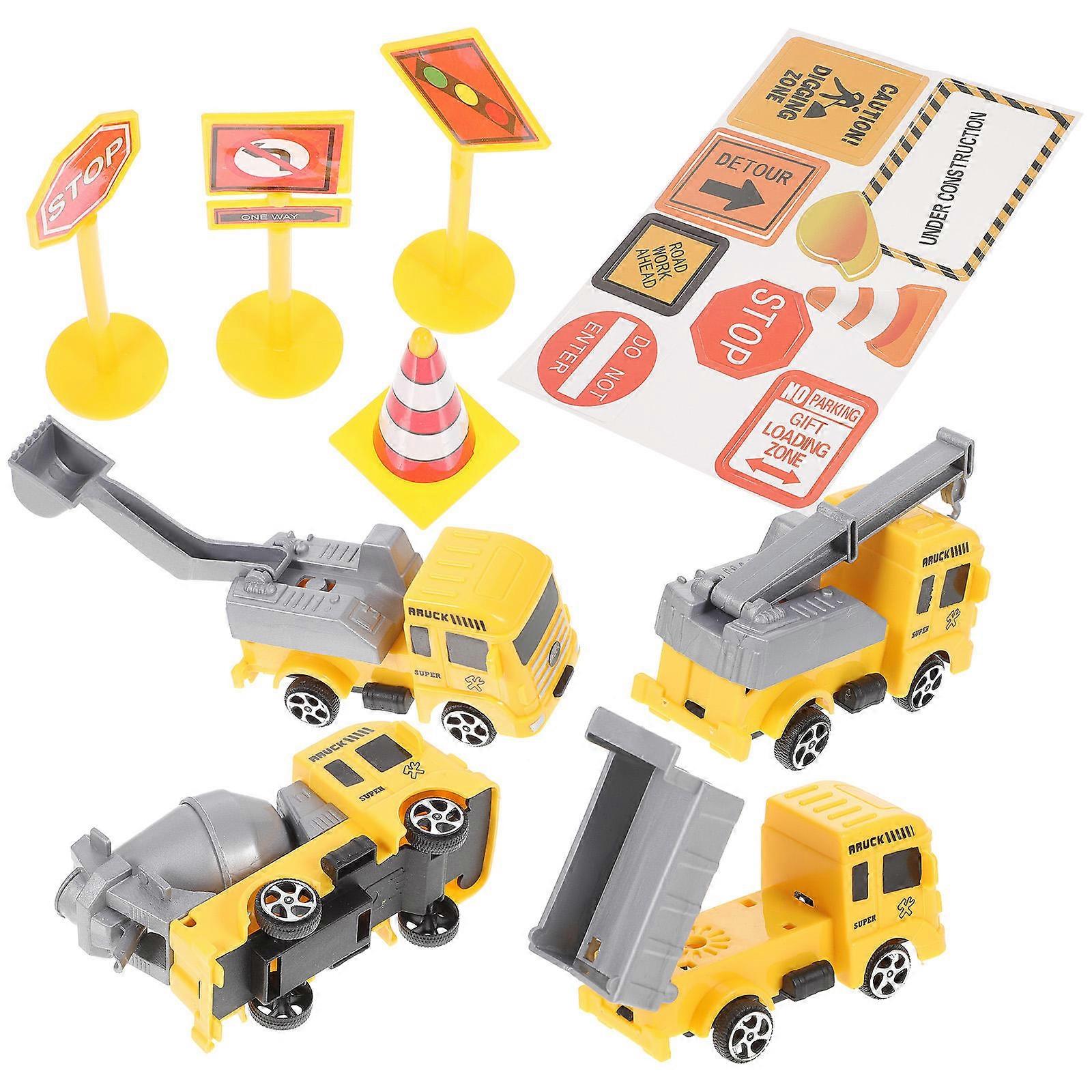 Construction Cake Picks Engineering Car Shape Decorations For Family Gatherings 3 Sets