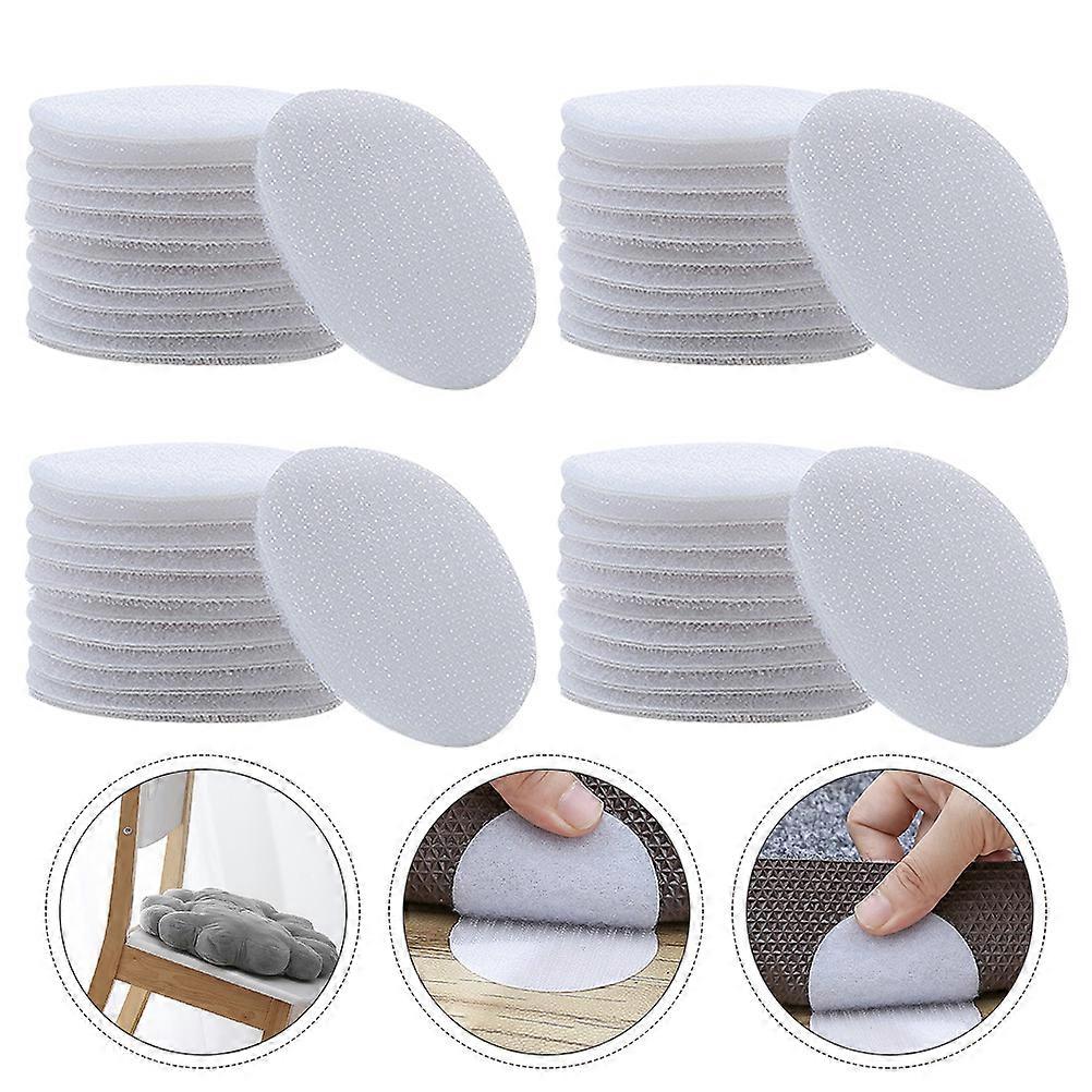 Autocollants antidérapants ronds blancs pour coussins de canapé, 40 paires, usage domestique, pour une meilleure adhérence aux meubles