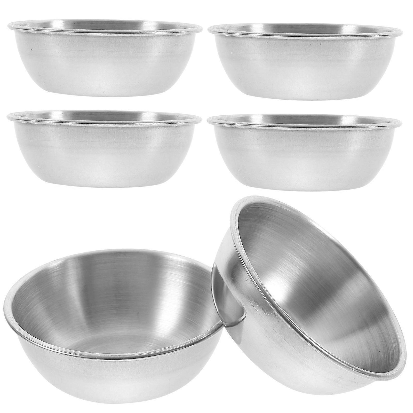 6pcs Stainless Steel Dipping Bowls for Sauces, Condiments, and Dressings – Compact Design for Kitchen, Dining, BBQ, Camping, and Parties