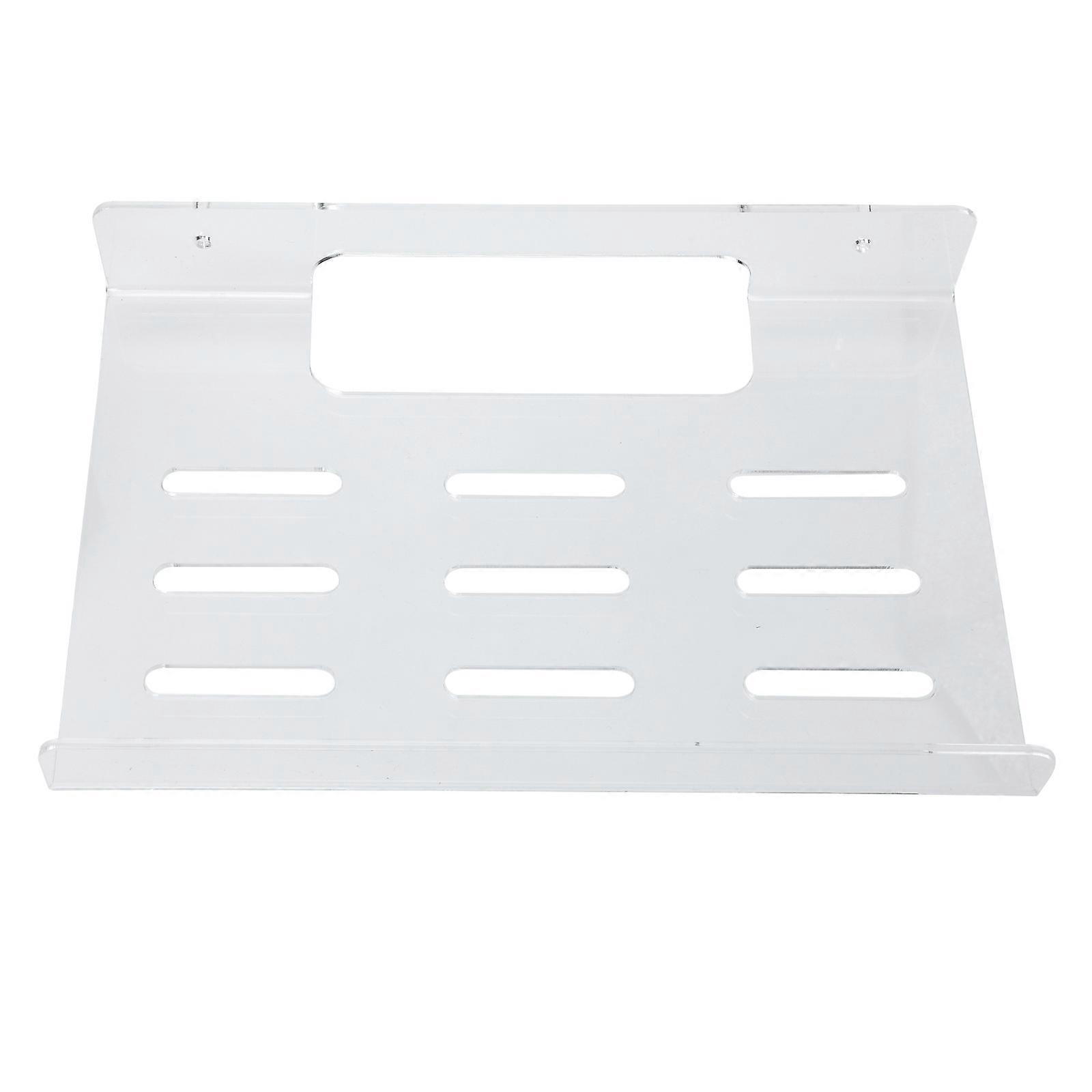 Wall-Mount Storage Shelf 1 Set Multifunctional Hanging Storage Rack For Home And Office 24x15cm Transparent Acrylic Efficient Space Saver