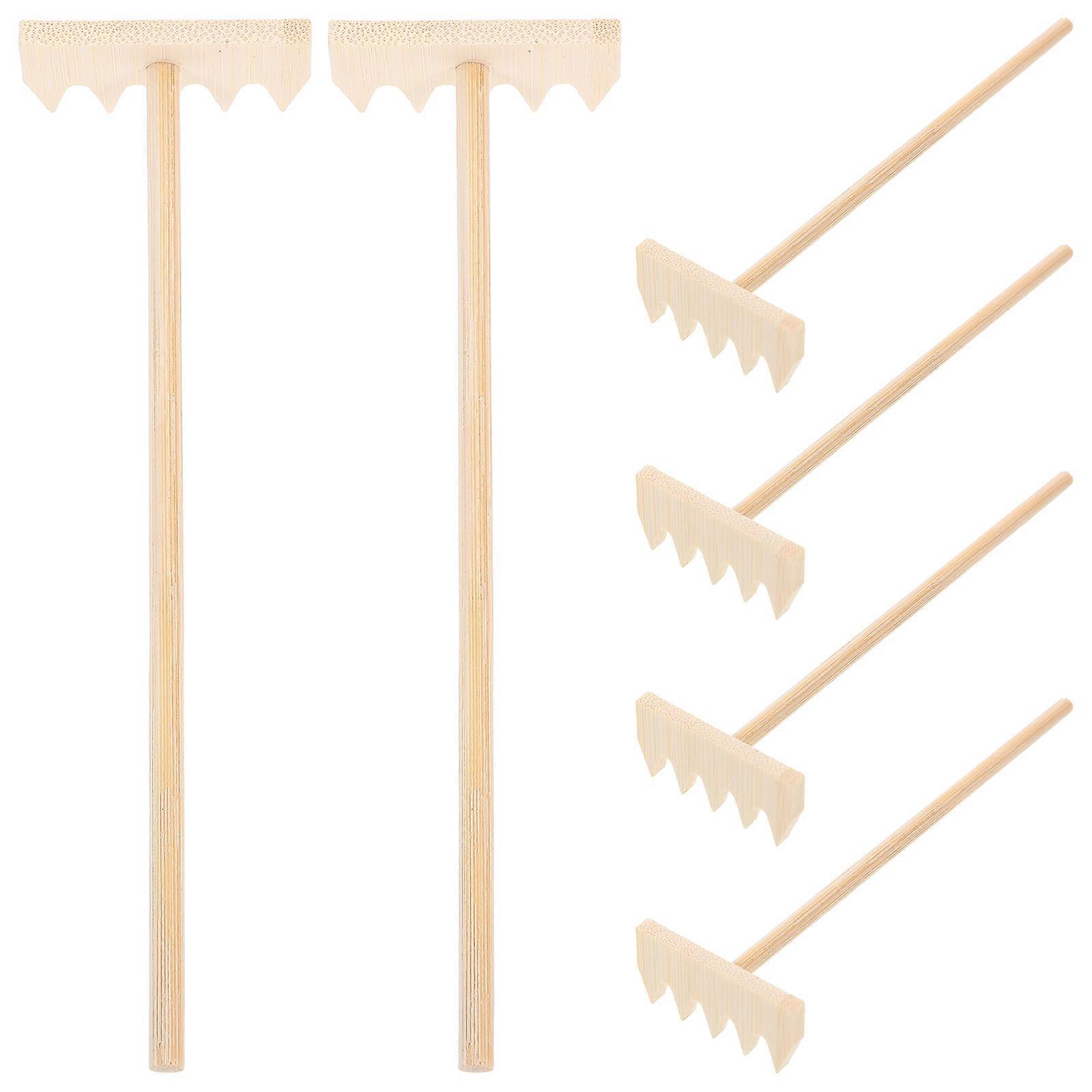 Sand Garden Tools Mini Rake for Gardening 6Pcs Small Mini Rake Set