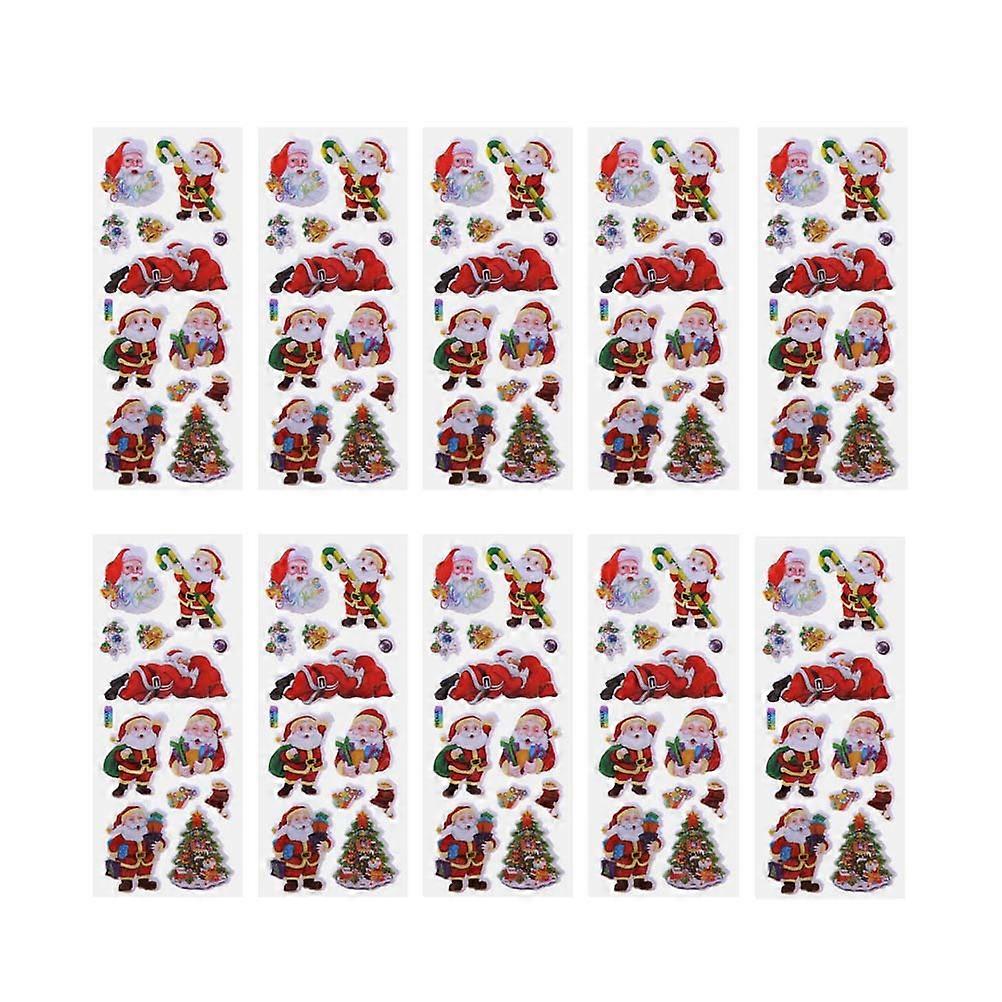 Seasonal Stickers DIY Assorted Color 17x7cm Rectangle Shape Perfect For Christmas Party 24 Sheets