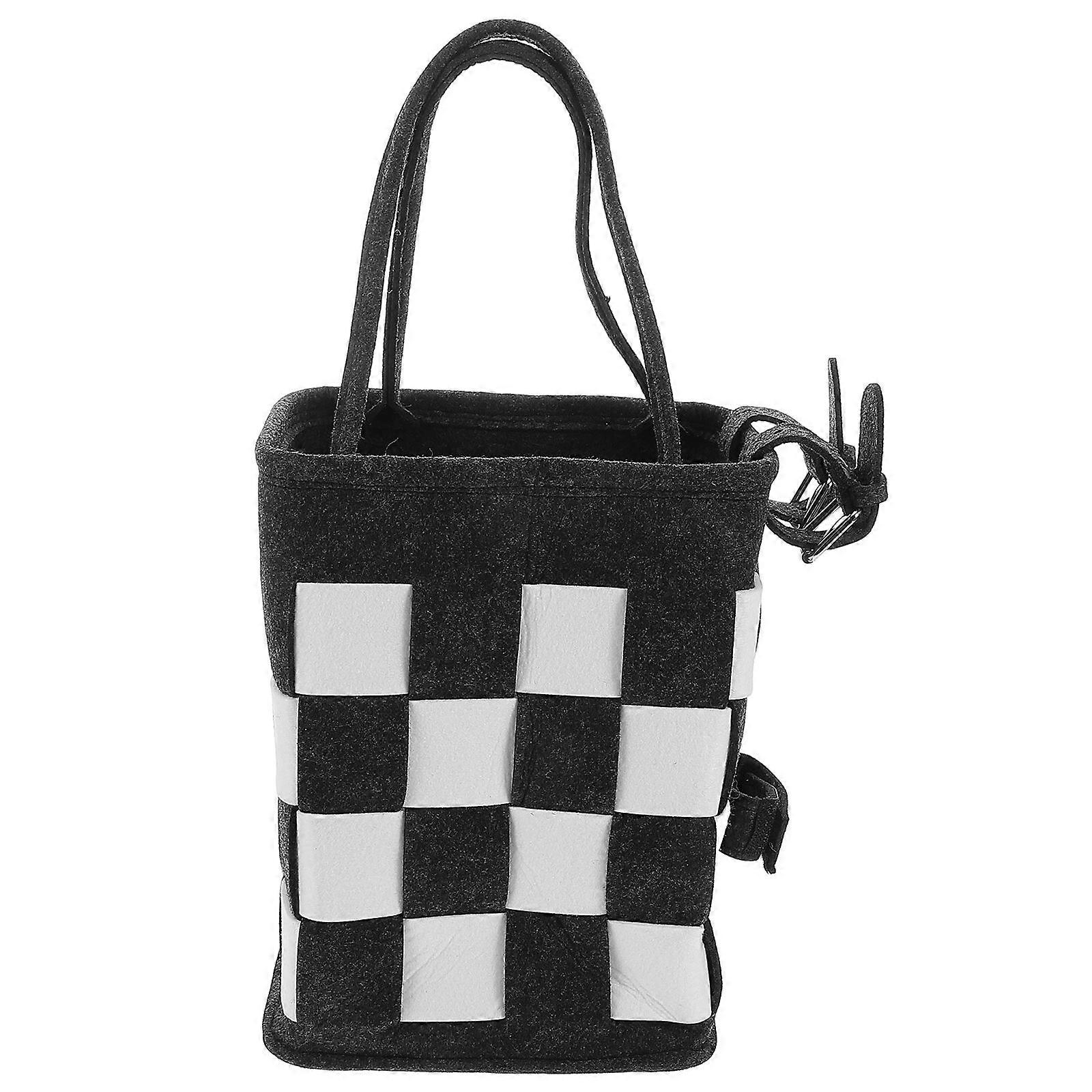 Portable Foldable Basket For Tricycles Easy Installation Large Capacity Front Handlebar Design 1Set