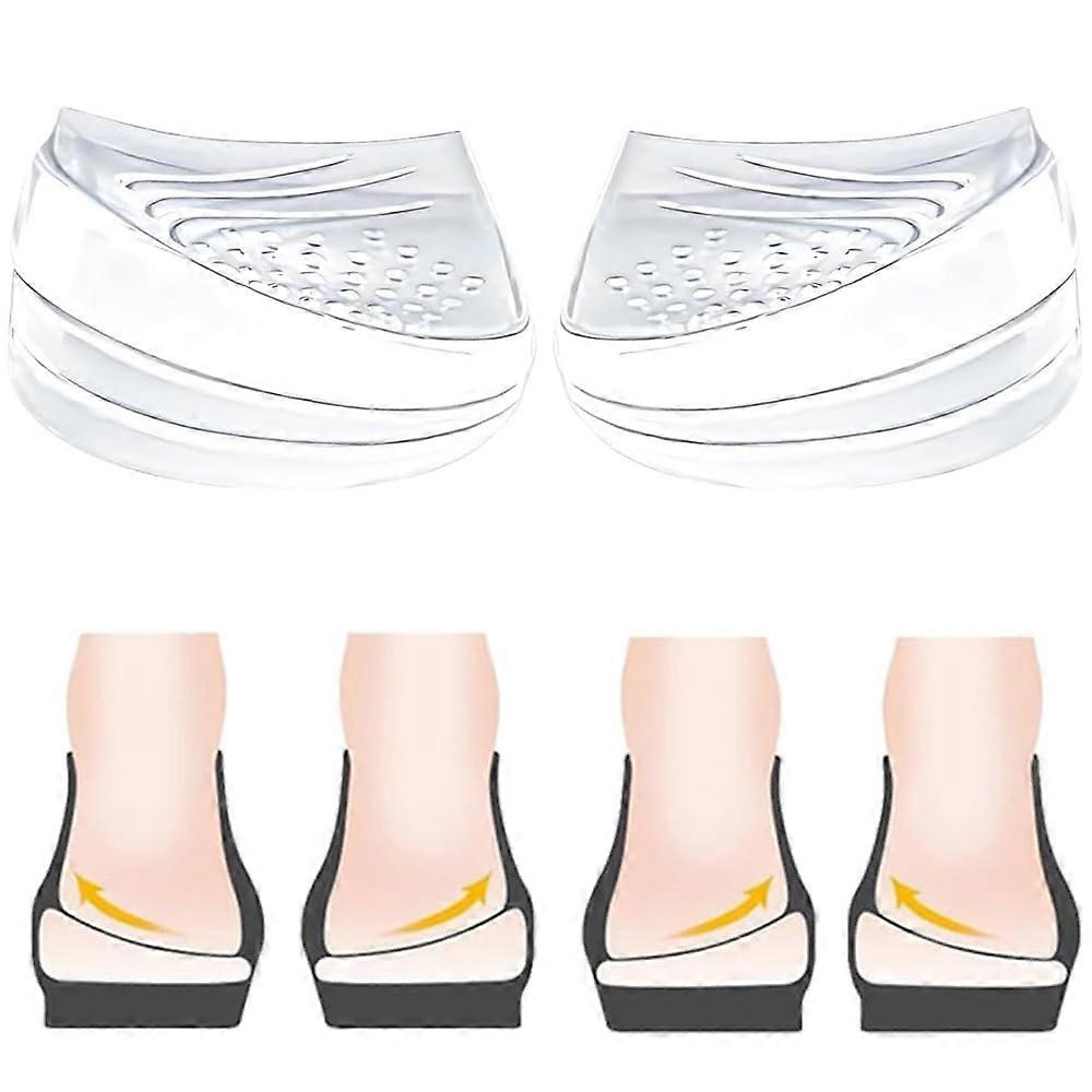 Adjustable Heel Wedge Insoles For Supination/Overpronation, Orthopedic Self Adhesive Insoles, Transparent Size L
