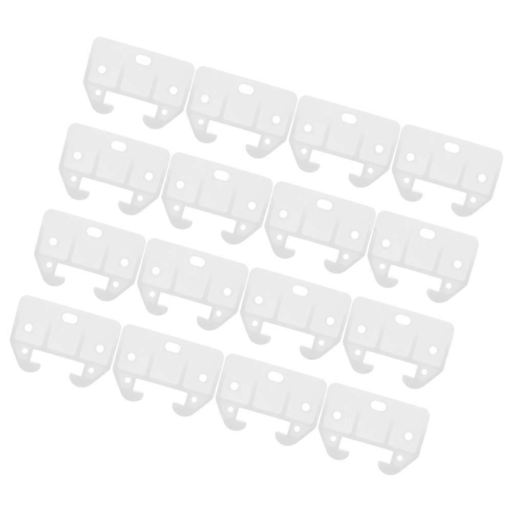 Plastic Drawer Guides Durable Crab Shaped Stoppers for Dressers, Cabinets & Furniture Multi Purpose Slides Set of 16