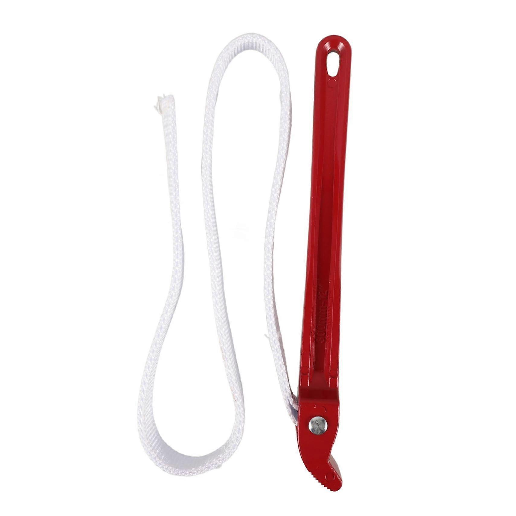 Oil Filter Wrench Adjustable Strap Tool for Shower Water Filter, Aluminum Construction, Compatible with Various Filters