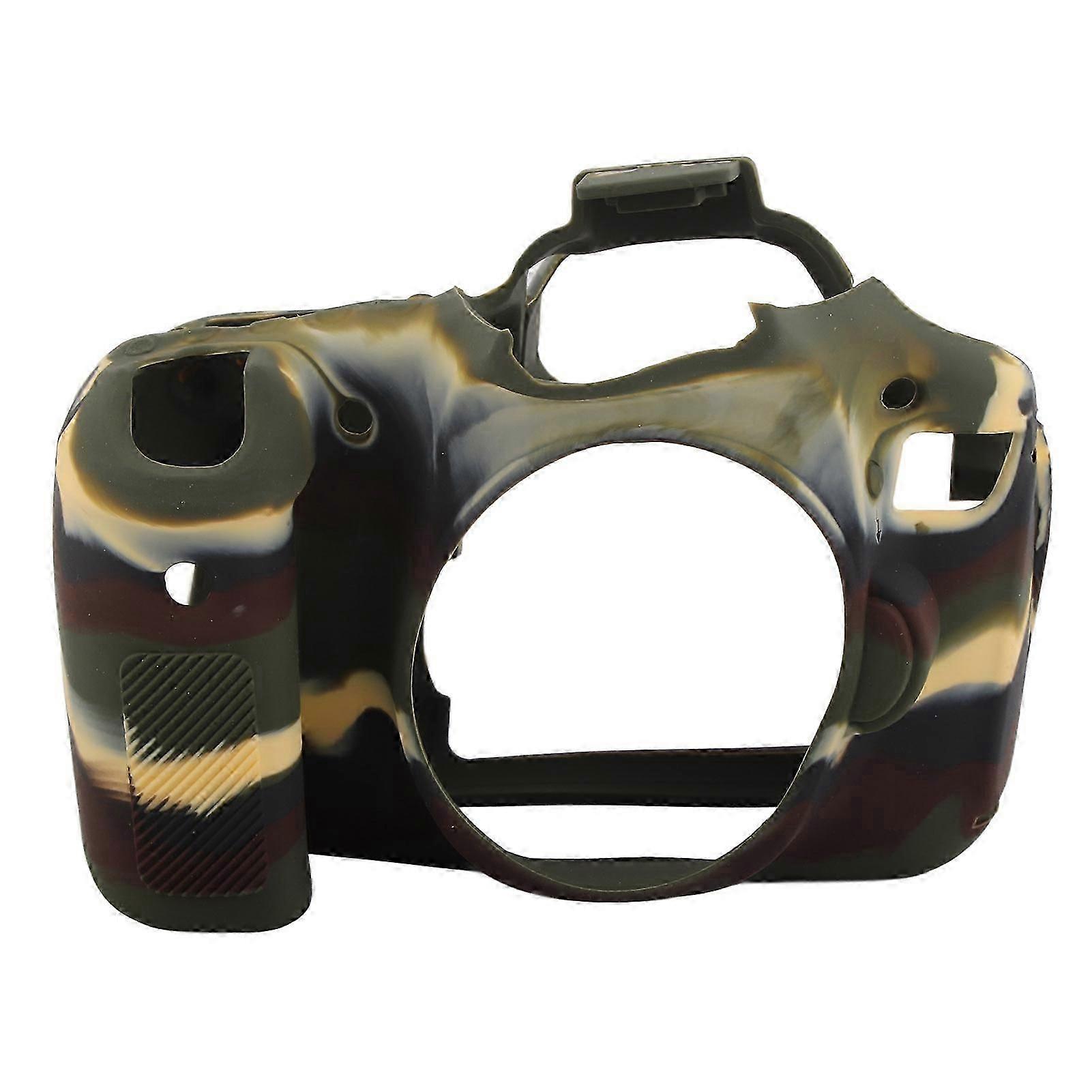 Antiskid WearResisting Silicone Camera Cover Soft SLR Protector Case for Canon 60D Camera(Camouflage )