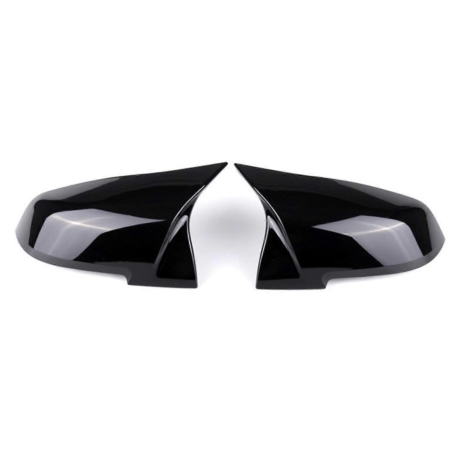 Rearview Mirror Cap Set Of 2 - Left And Right For BMW 5/6/7 Series F10 2014-2016 Glossy Black