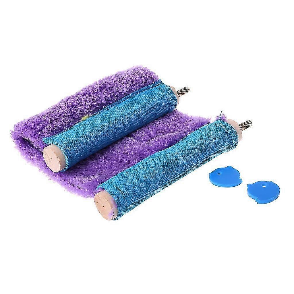Hamac Warm Bird pour Cage - Perchoir en peluche et cabane câline pour perroquets - Jaune