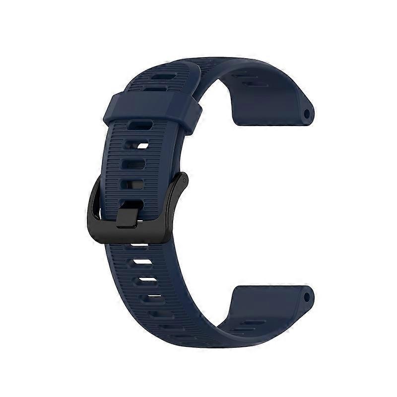 Silicone Wrist Strap Replacement for Garmin Forerunner 945 Fenix 5 Plus Approach S60 - Navy Blue