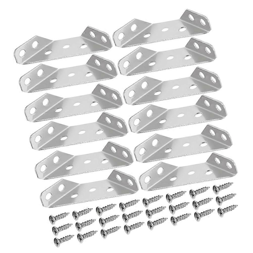 Supports d'angle en acier inoxydable pour un support durable des meubles (24 ensembles)