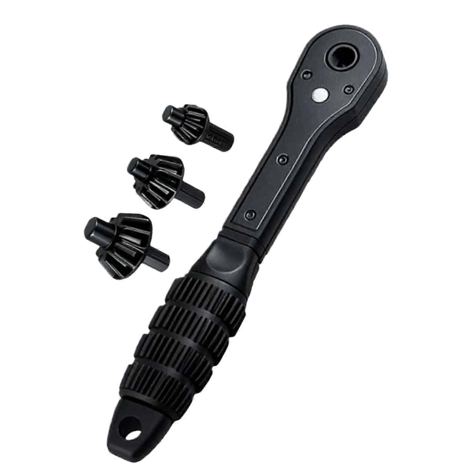 Ratcheting Wrench Set, Industrial Drill Chuck Spanner  AntiSlip Socket Ratchet Wrench