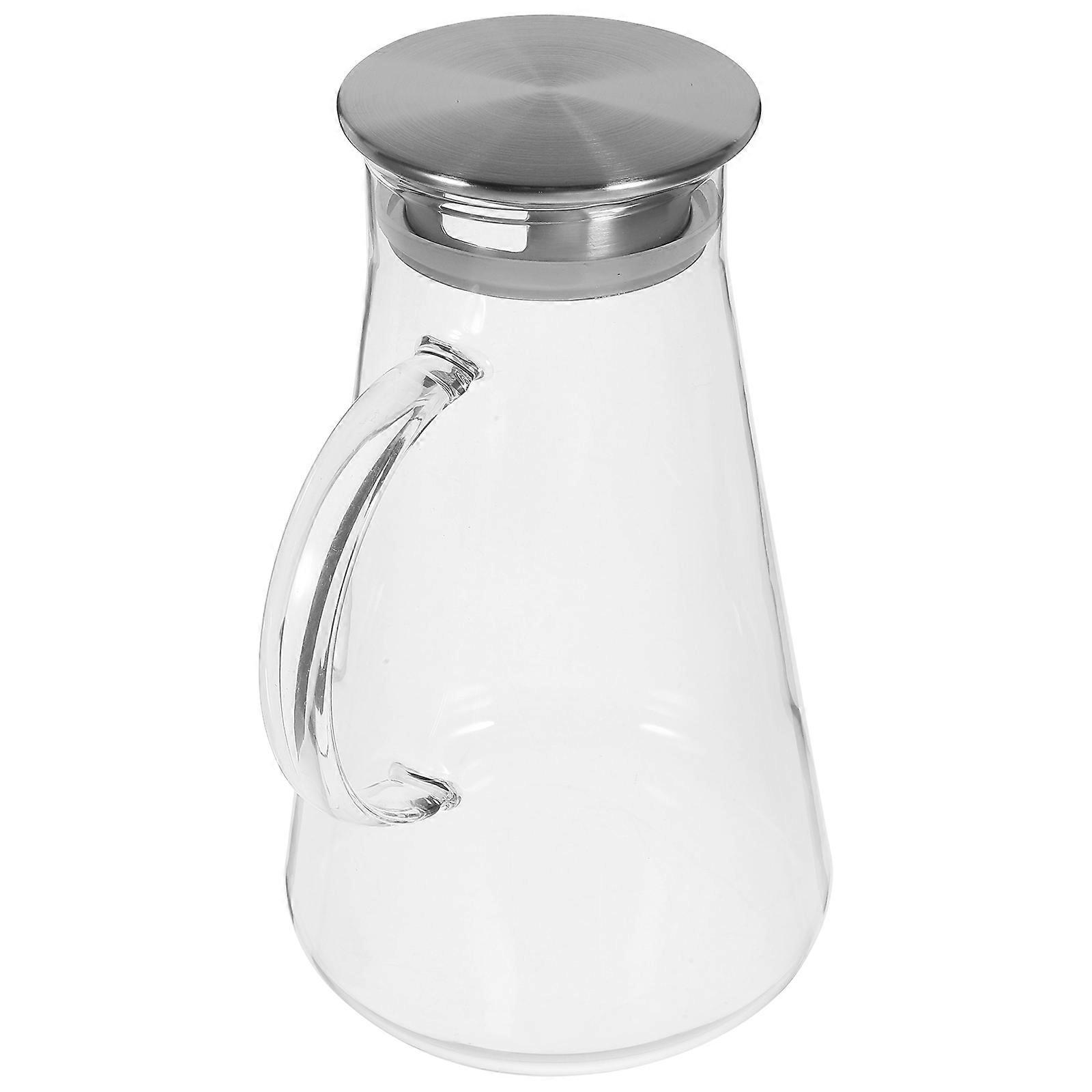Cooling Glass Pitcher for Family Use Home Use Transparent Heat-Resistant Explosion-Proof 1Pcs