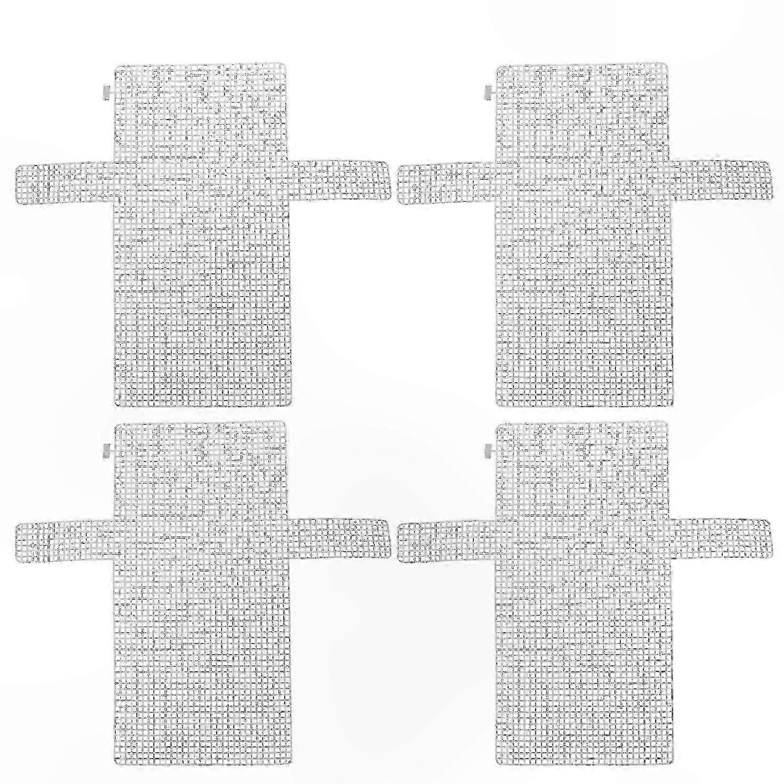 4-Pack Mesh Sheets for DIY Crafting, Plastic Woven Grid Panels for Handmade Projects hwy