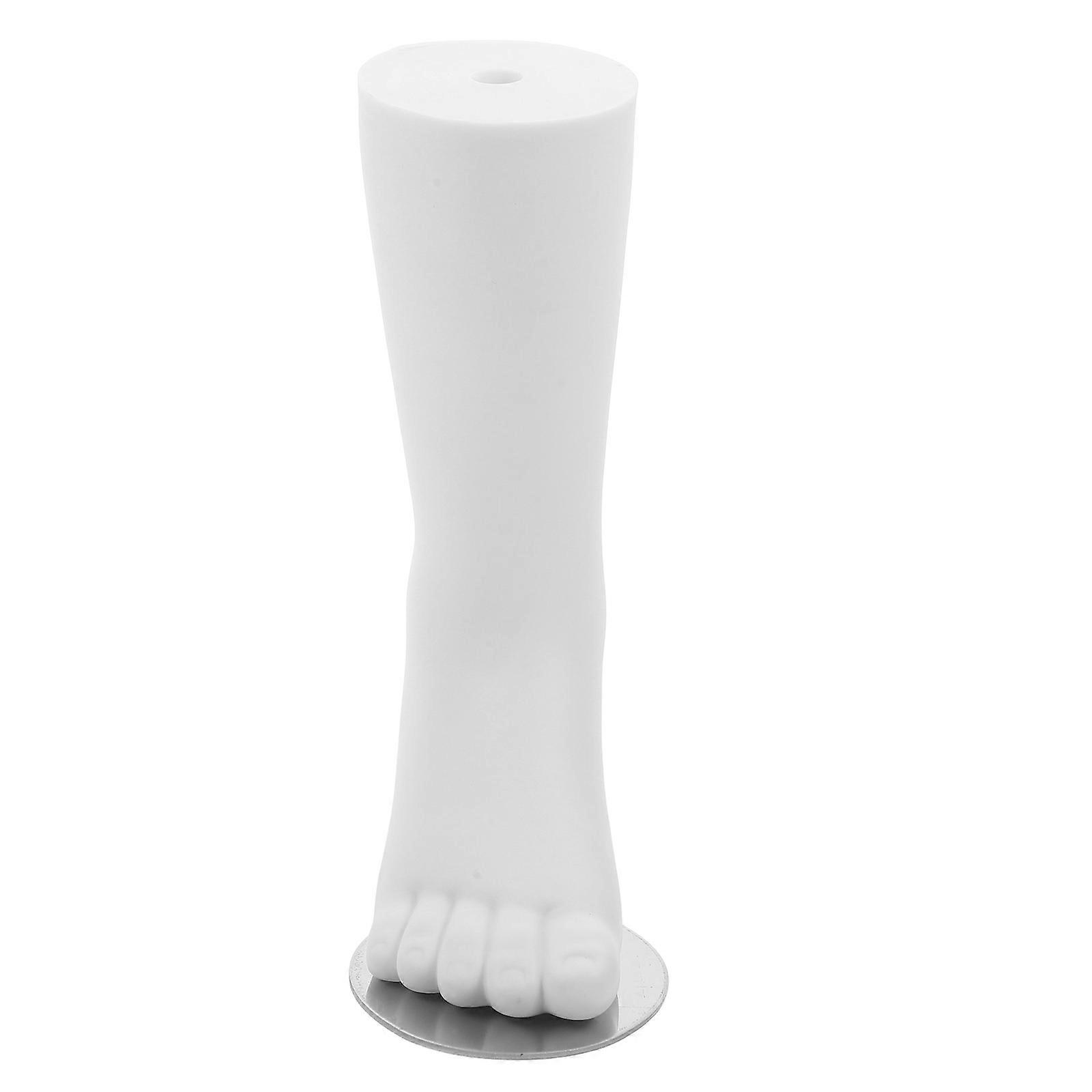 Seamless Foot Mannequin Sock Display Model Plastic Iron Construction High Realism Sock Photography Retail Presentation Stylish White Foot Mold