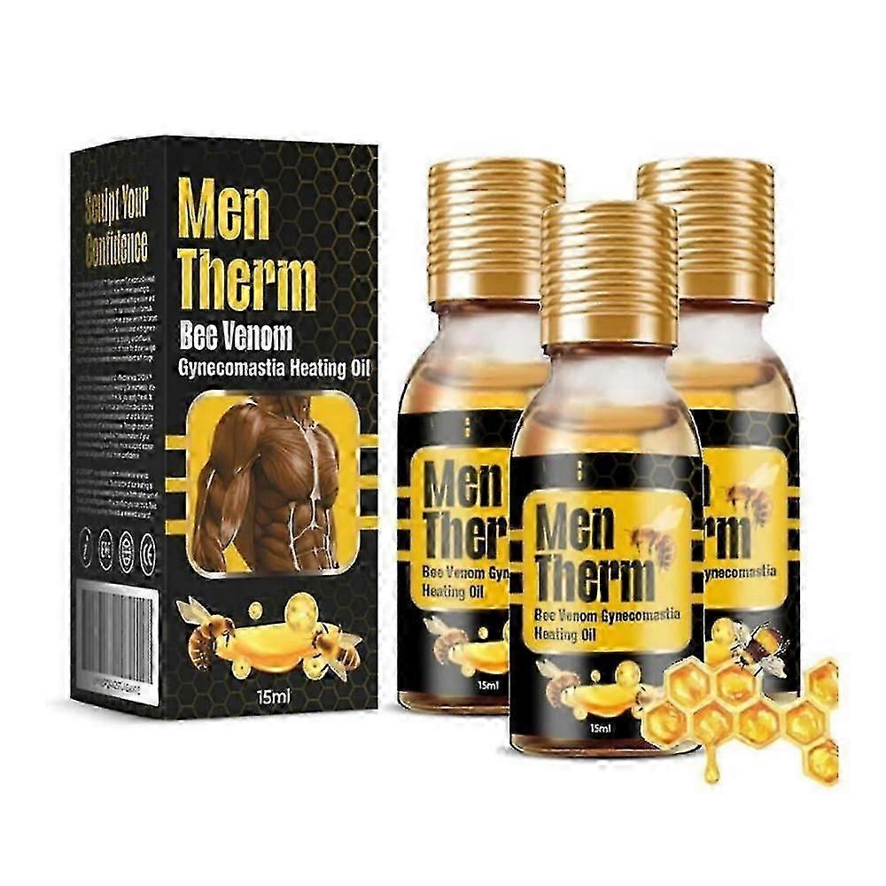 1-3τμχ Mentherm Bee Venom Gynecomastia Πετρέλαιο Θέρμανσης, Men Therm Bee Venom, Για Στήθος
