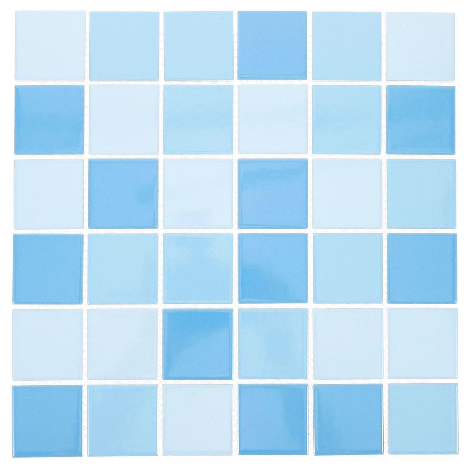 36pcs Mosaic Tile Ceramic Mosaic Tiles for Kitchen Backsplash Swimming Pool