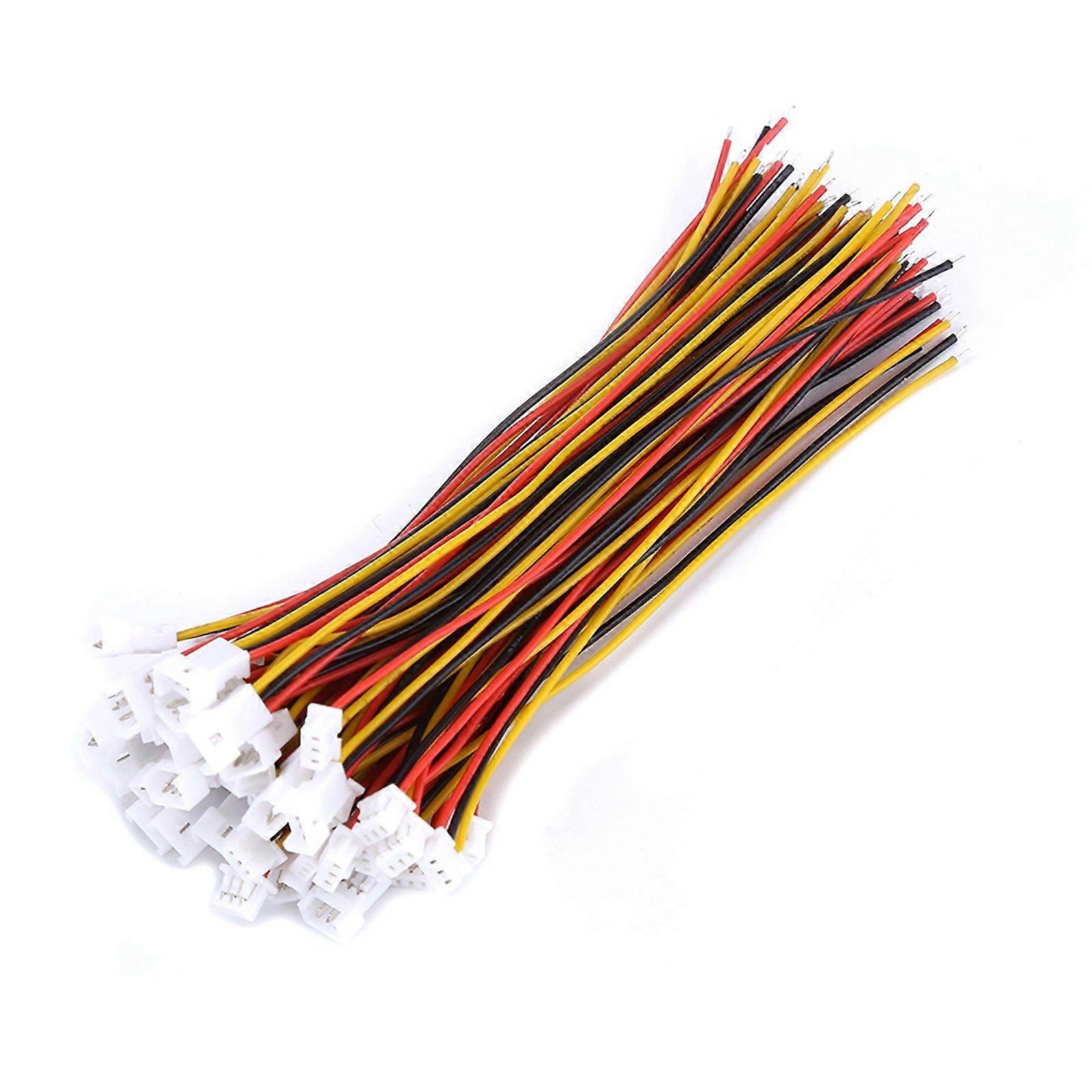 20 Sets pack Micro JST 1.25MM 3 pin Male&Female Connector Plug with Wires Cables(3Pin)