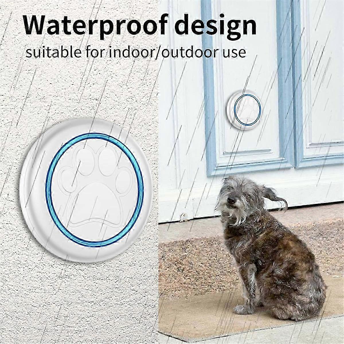 Pet-Friendly Wireless Doorbell with 300M Range, 60 Melodies, High Volume, Waterproof Design for Smart Home Training