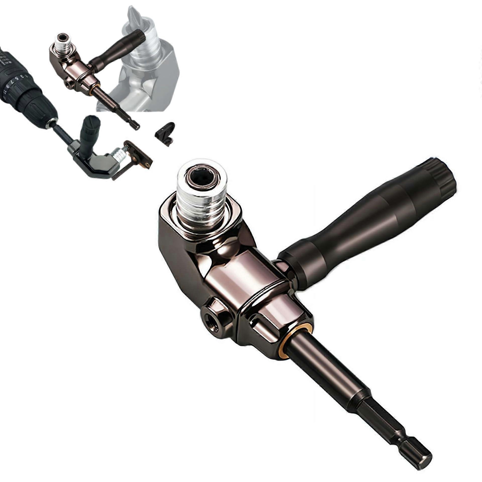 Right Angle Drill Attachment 90 Degree Screwdriver Holder Socket Adapter Corner Bit Adapter Electric Screwdriver Repair