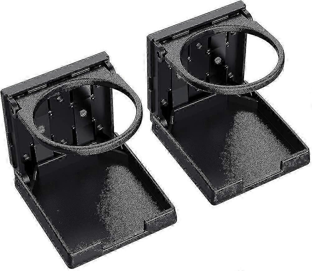 2pcs Universal Adjustable Folding Cup Cup Holder Black Car Drink Holder Leakproof Plastic
