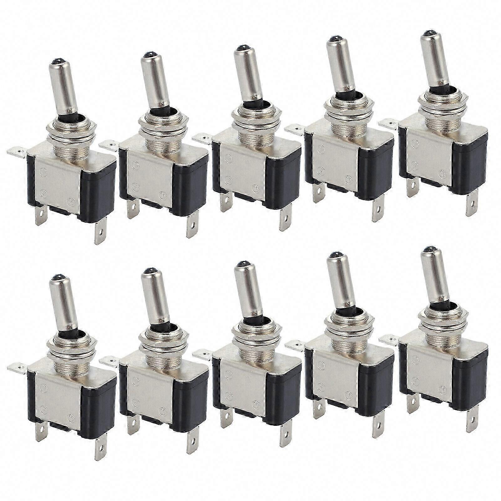 10x Rocker Switch ON/OFF 12V LED White Latching Car Boat Switch