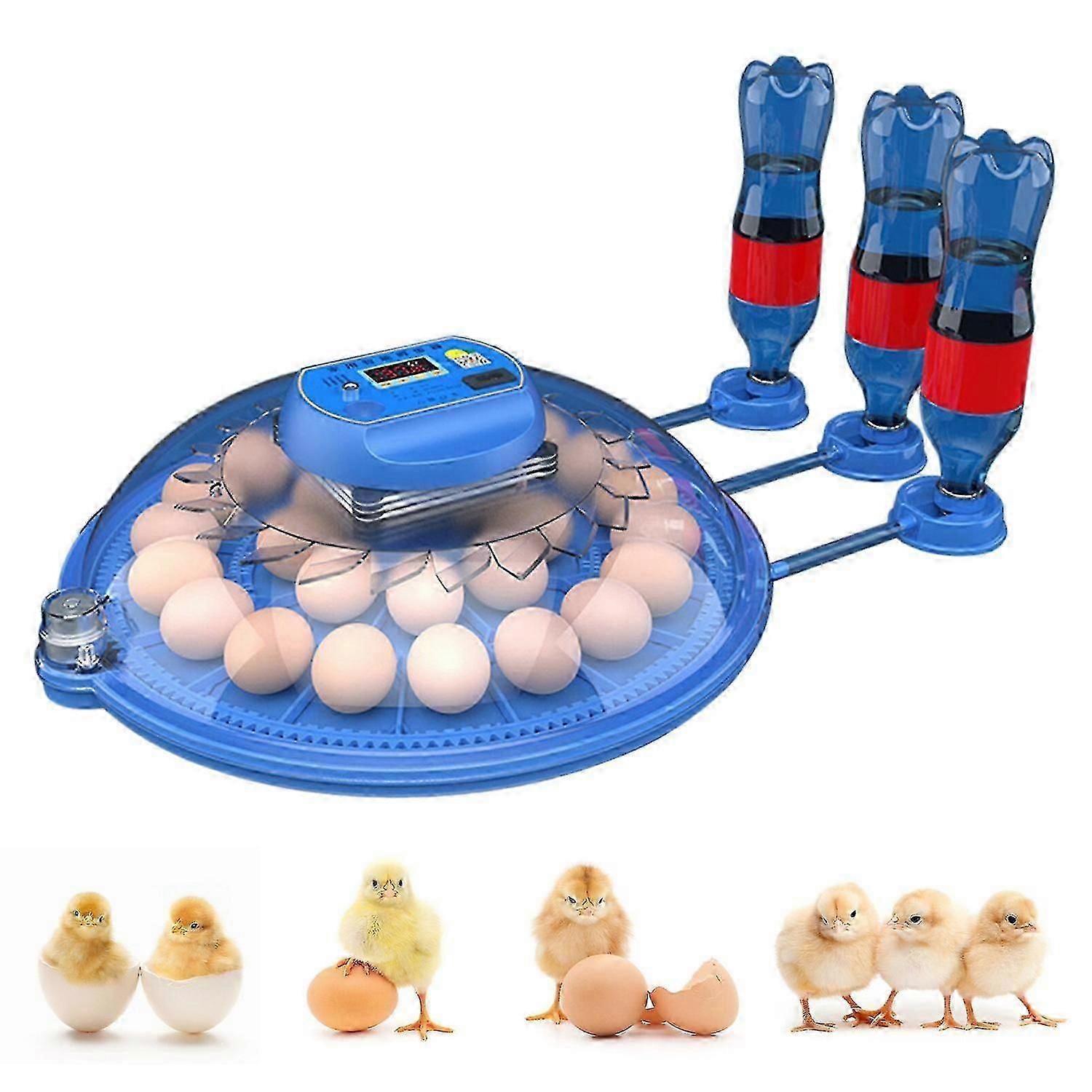 26 Egg Automatic Incubator for Chickens Ducks Geese with 220V/12V Power 0619