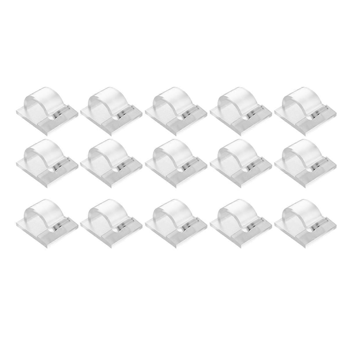 Outdoor String Lights Clips, 15 Pack with Waterproof Adhesive Back for Hooks