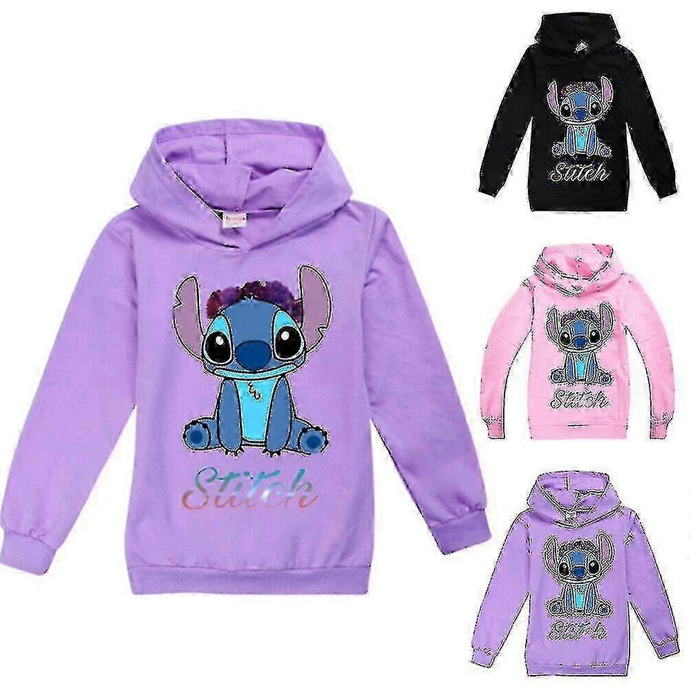Lilo Ve Dikiş Tv Çocuk Kapüşonlu Sweater Erkek Kız Uzun Kollu Üstler