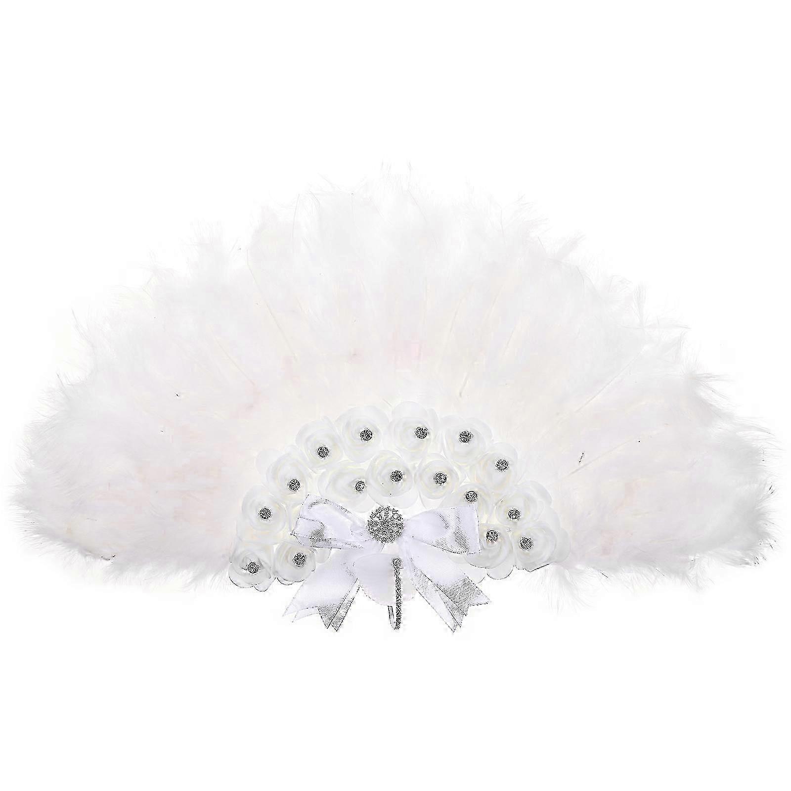 المشجعين باليد الرقص اليدوي مروحة وصيفة الشرف ريشة مروحة الزفاف مروحة يدوية مطوية مروحة خمر الرقص