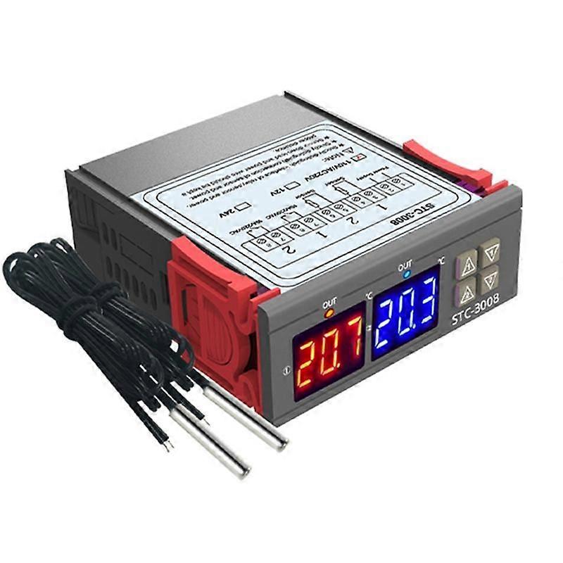 Digital Thermostat Temperature Controller STC-3008 Thermometer Sensor Hygrometer 12V 24V 220V
