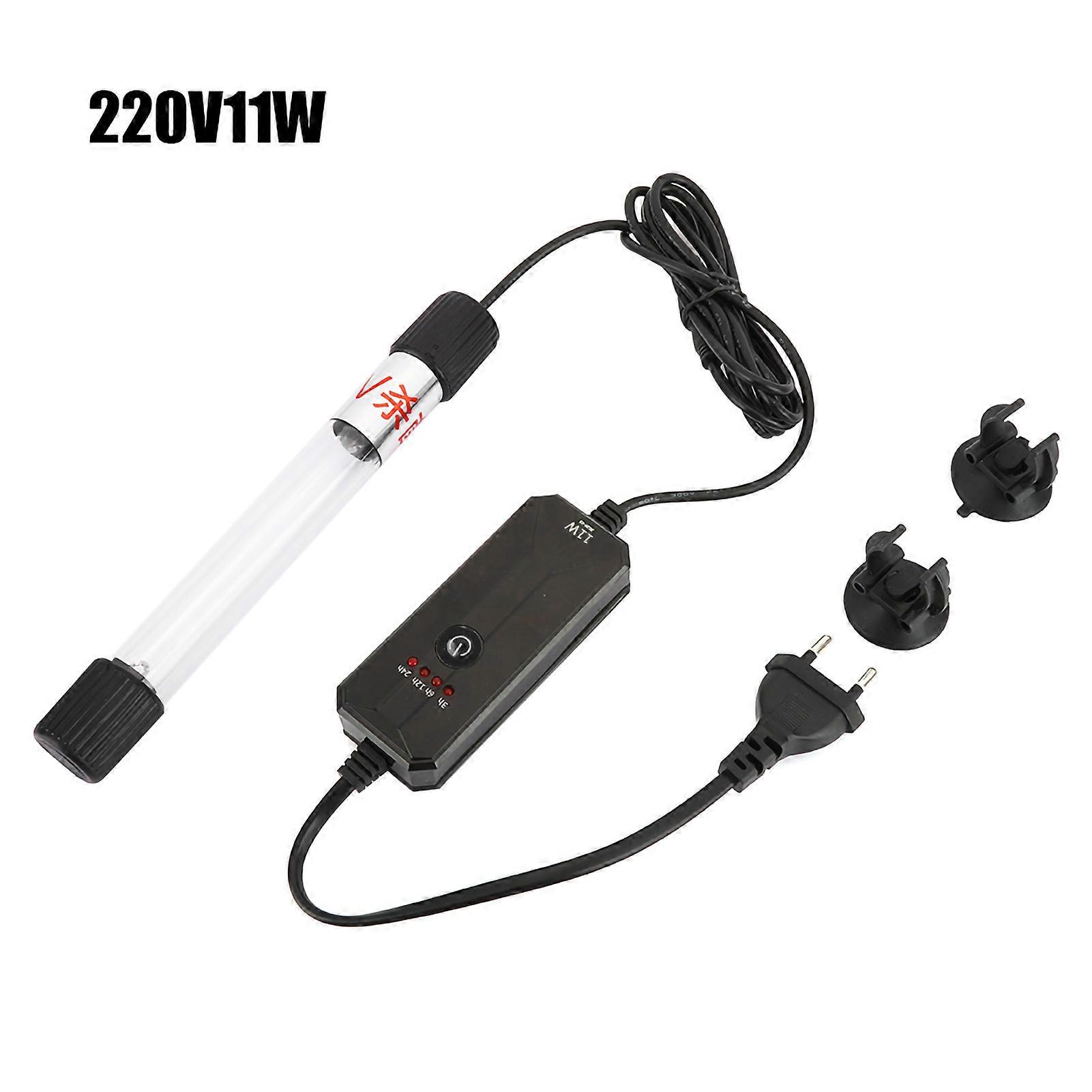 Fish Tank UV Timer Germicidal Lamp Aquarium Algae Lamp Amphibious LightEU 220V 11W